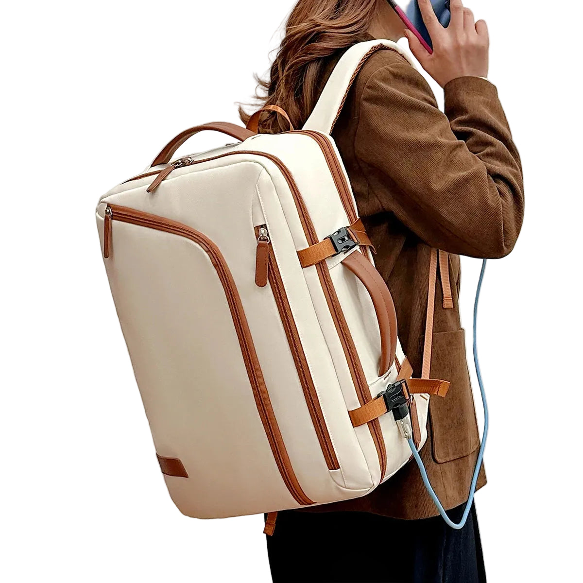 Ultralight Nylon Backpack 20–35 L – Smart Comfort and Everyday Style