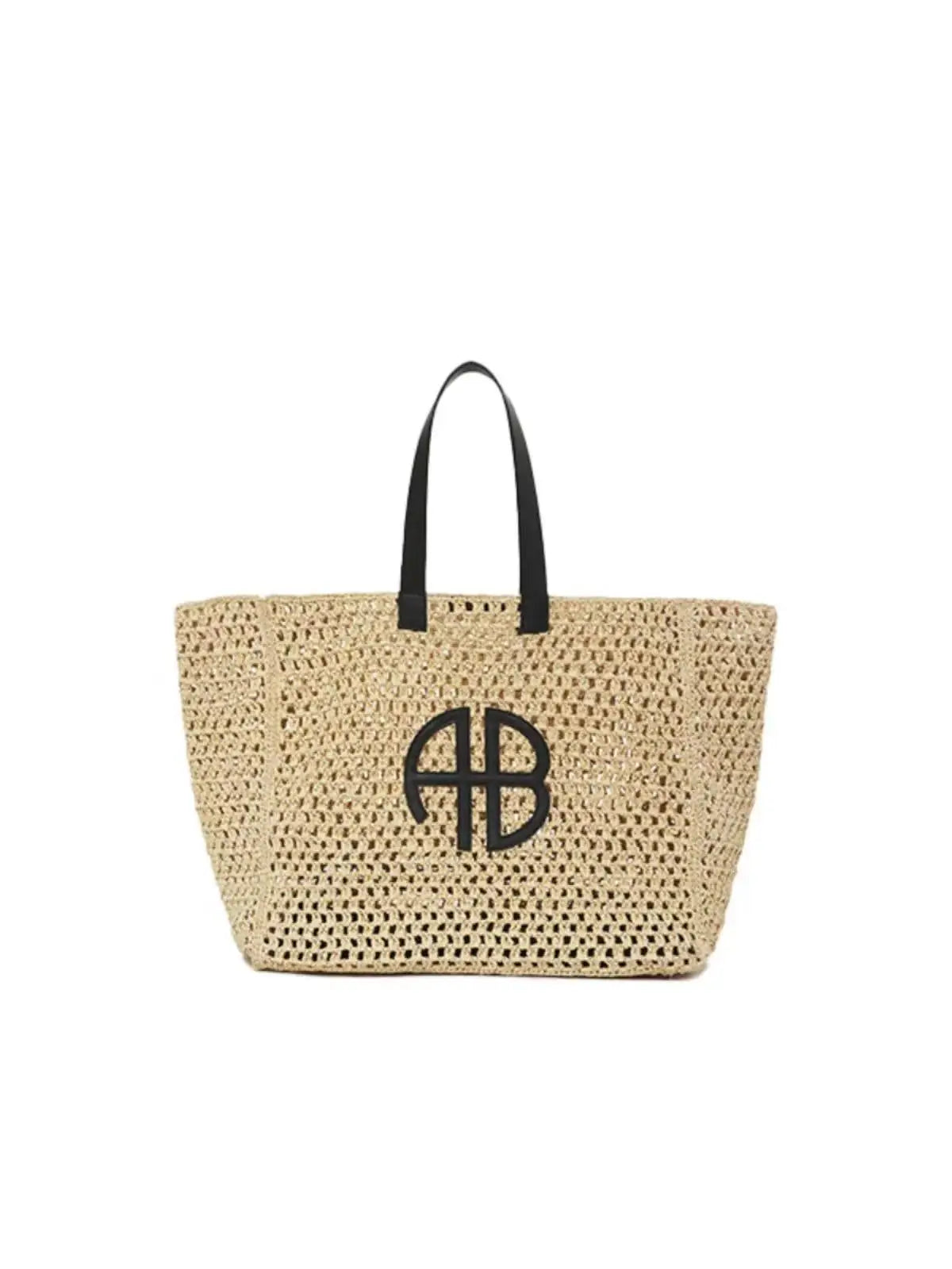 RIO Woven Straw Maxi Tote – Minimalist Style and Large Capacity for Summer
