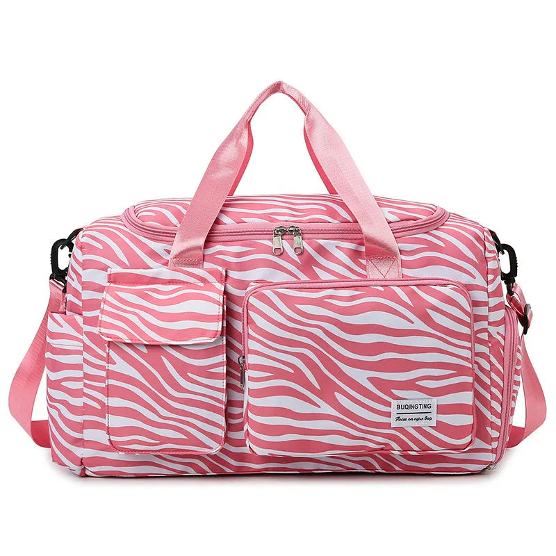 Bolsa de Viaje Zebra para Mujer – Animal Print Moderno y Funcional