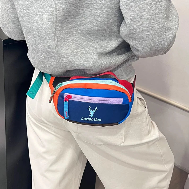 Riñonera Nylon con Letras – Diseño Box Compacto Urbano