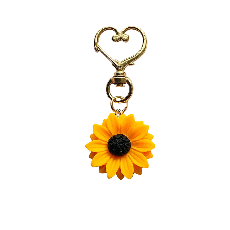 Resin Sunflower Charm for Handbag – Romantic Detail and Natural Elegance