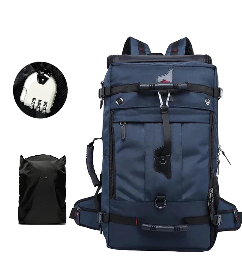 Mochila Urbana 36–55L KAKA – Antirrobo, Impermeable y Profesional