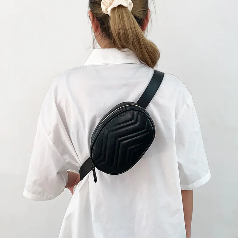 PU Fashion Box Waist Bag – Sophisticated Structured Design 