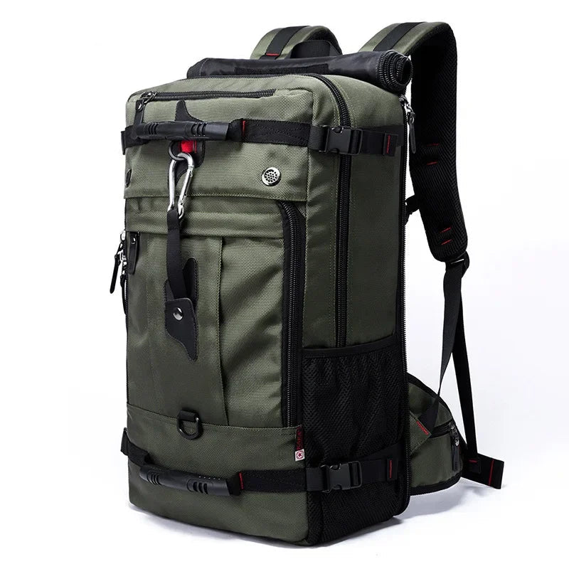 Mochila Táctica Urbana 36–55L Verde Army – Resistente y Segura