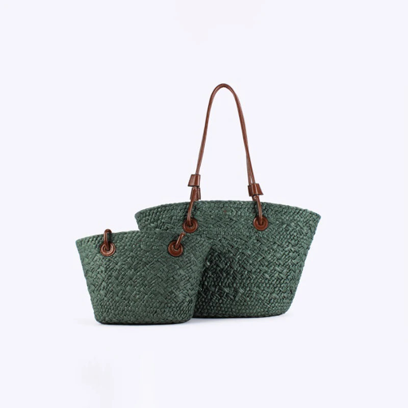 Bolso de Ratán Verde – Estilo Natural y Sofisticación Moderna