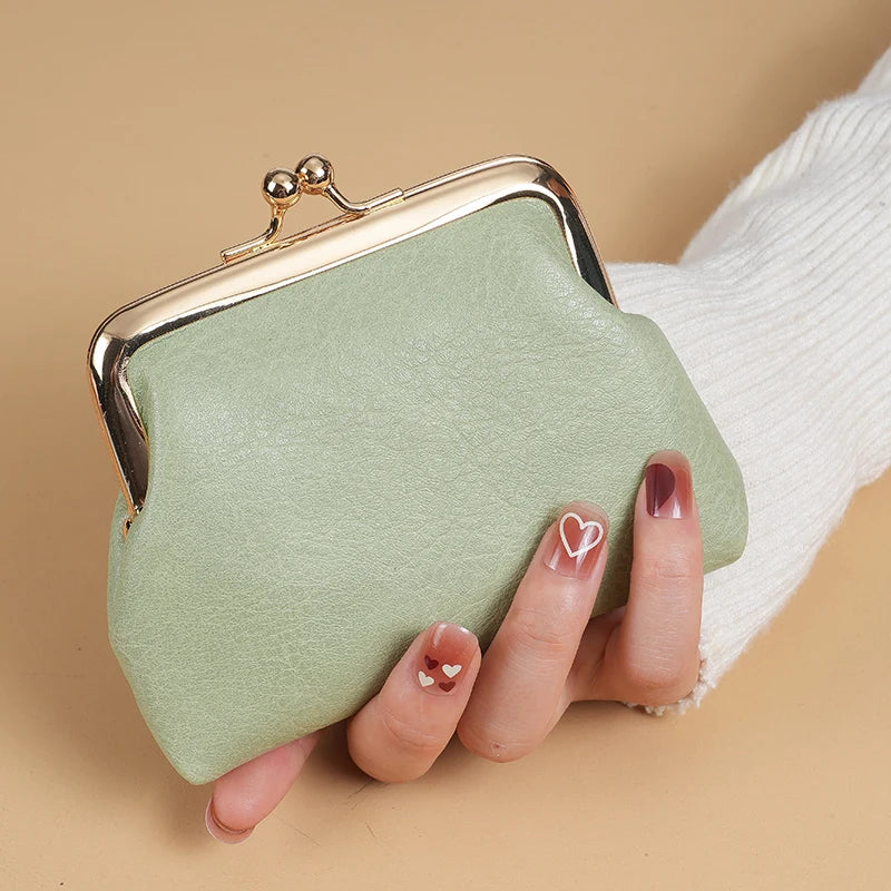 Monedero Retro con Cierre de Boquilla para Mujer - Verde