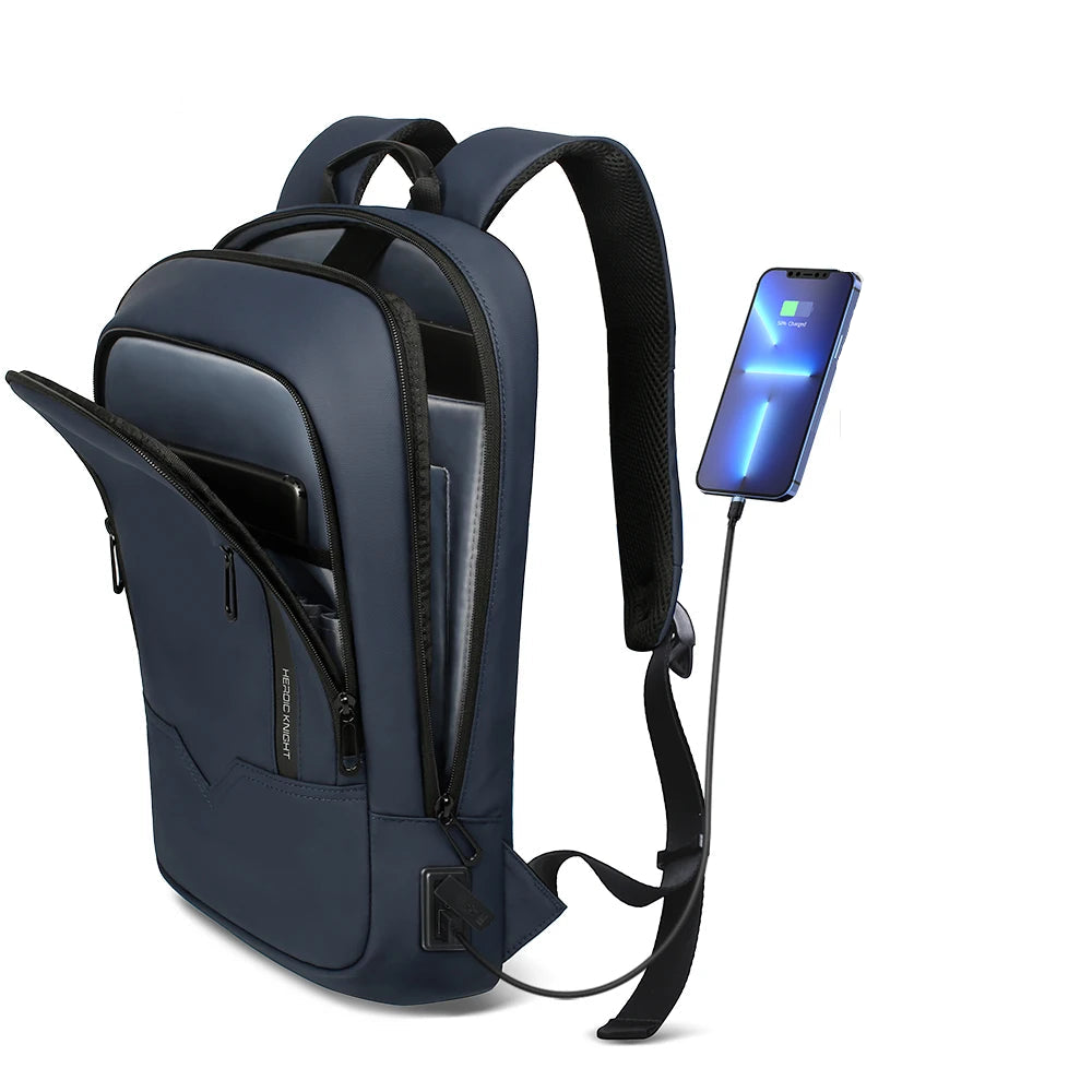 Waterproof Urban Backpack with USB-C Port – Modern Style and Smart Organization