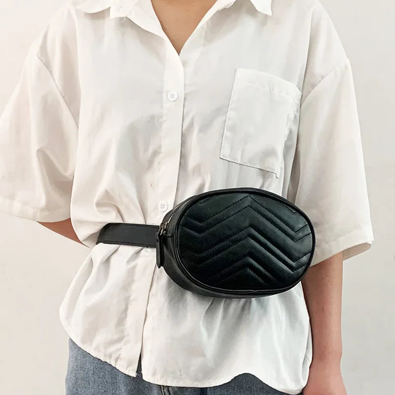 PU Fashion Box Waist Bag – Sophisticated Structured Design 