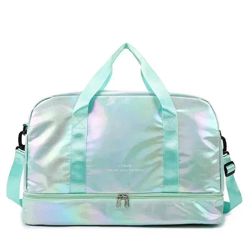 Unisex Green Nylon Sports Bag – Active and Durable