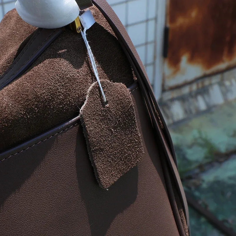 Genuine Leather Kelly Rodeo Handbag – Timeless Elegance and Ample Capacity