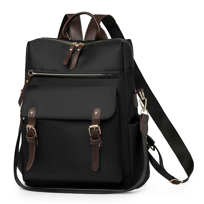 Mochila de Nailon para Mujer – Elegancia Funcional y Gran Capacidad