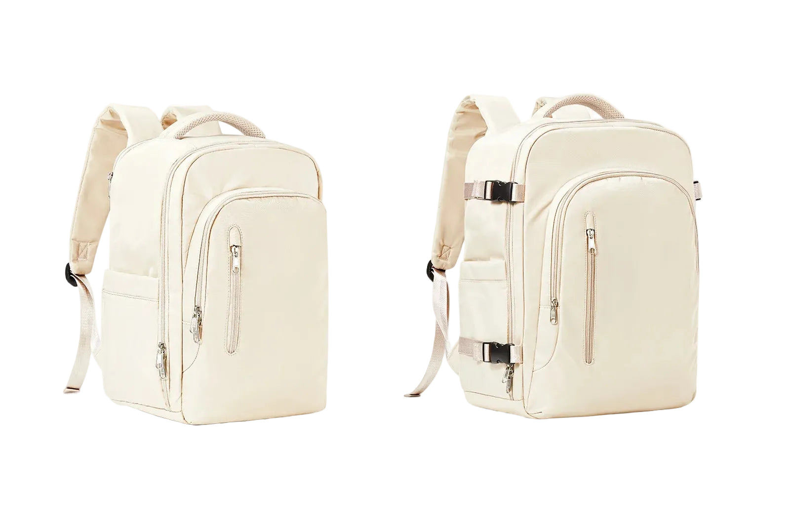 Mochila Business Unisex de Nylon Beige – Elegancia Natural