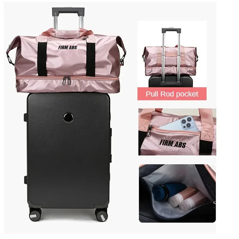 Multifunctional PU Sports Bag – Compact, Practical, and with Shoe Compartment