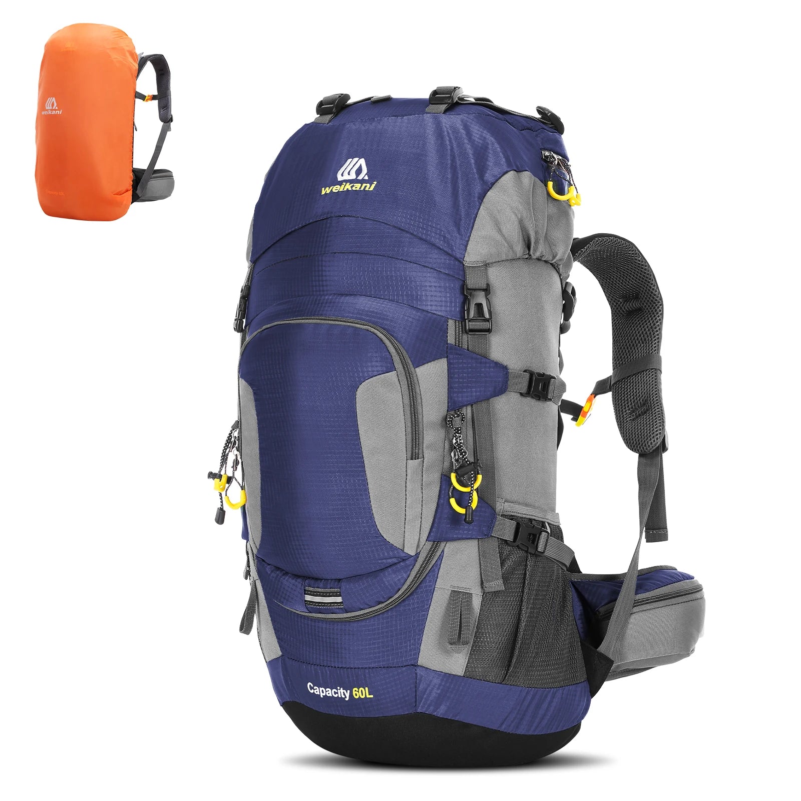 LIXADA 60L Blue Outdoor Backpack – Large Capacity and Maximum Comfort