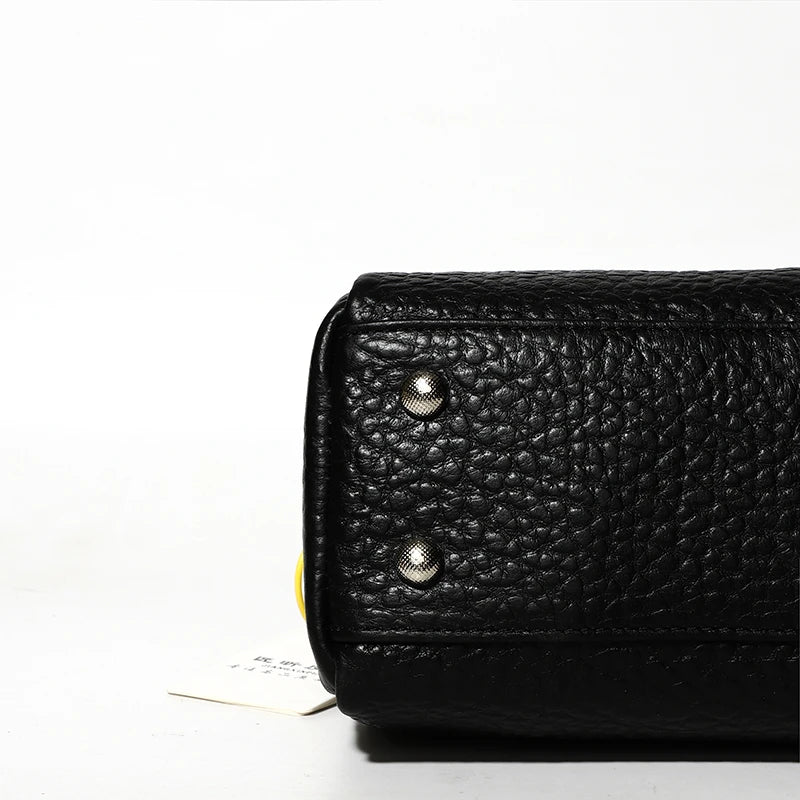 Bolso Tote de Piel Auténtica con Cadena – Elegancia y Lujo para Mujer