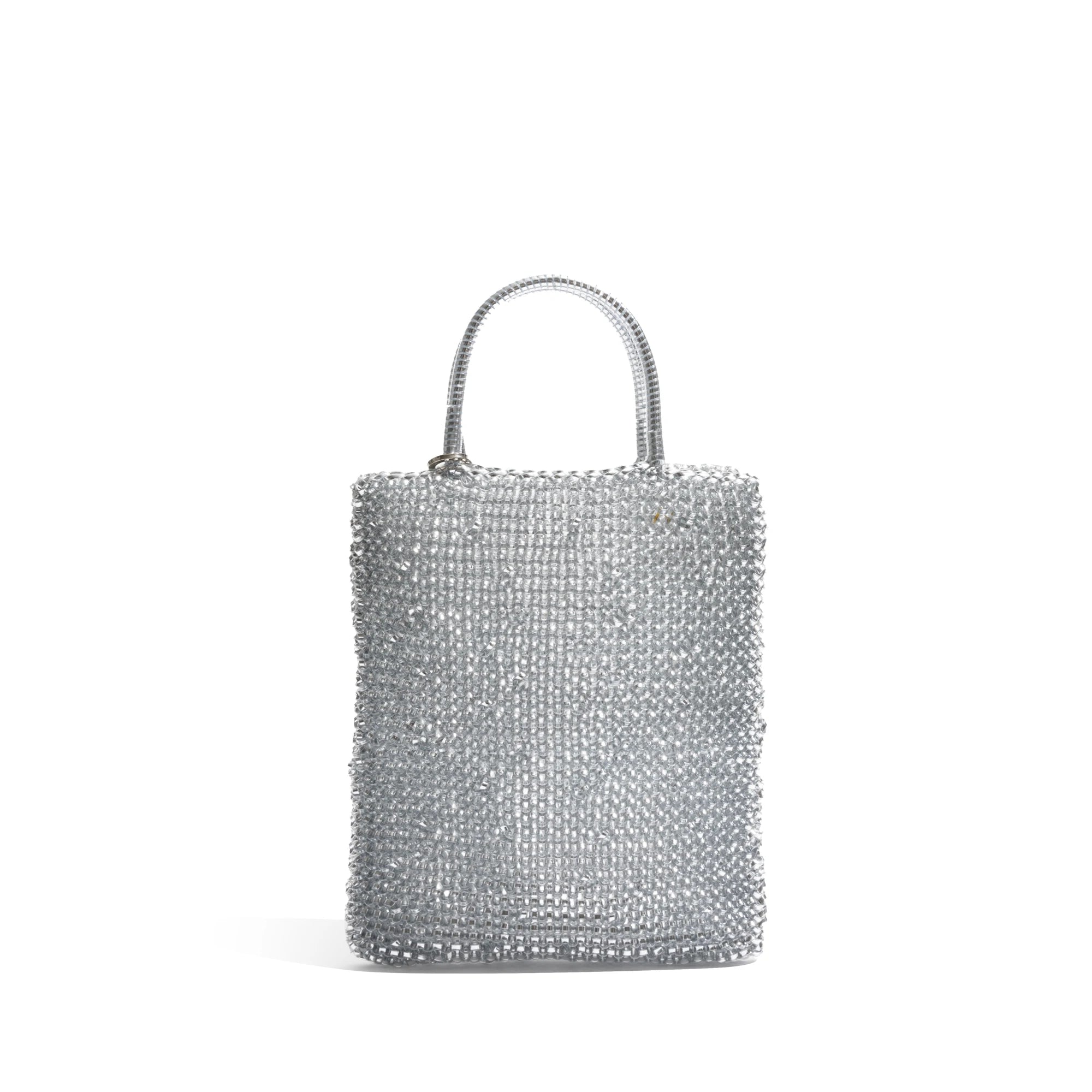 Braided Silver Hobo Bag – Shiny and Modern Design