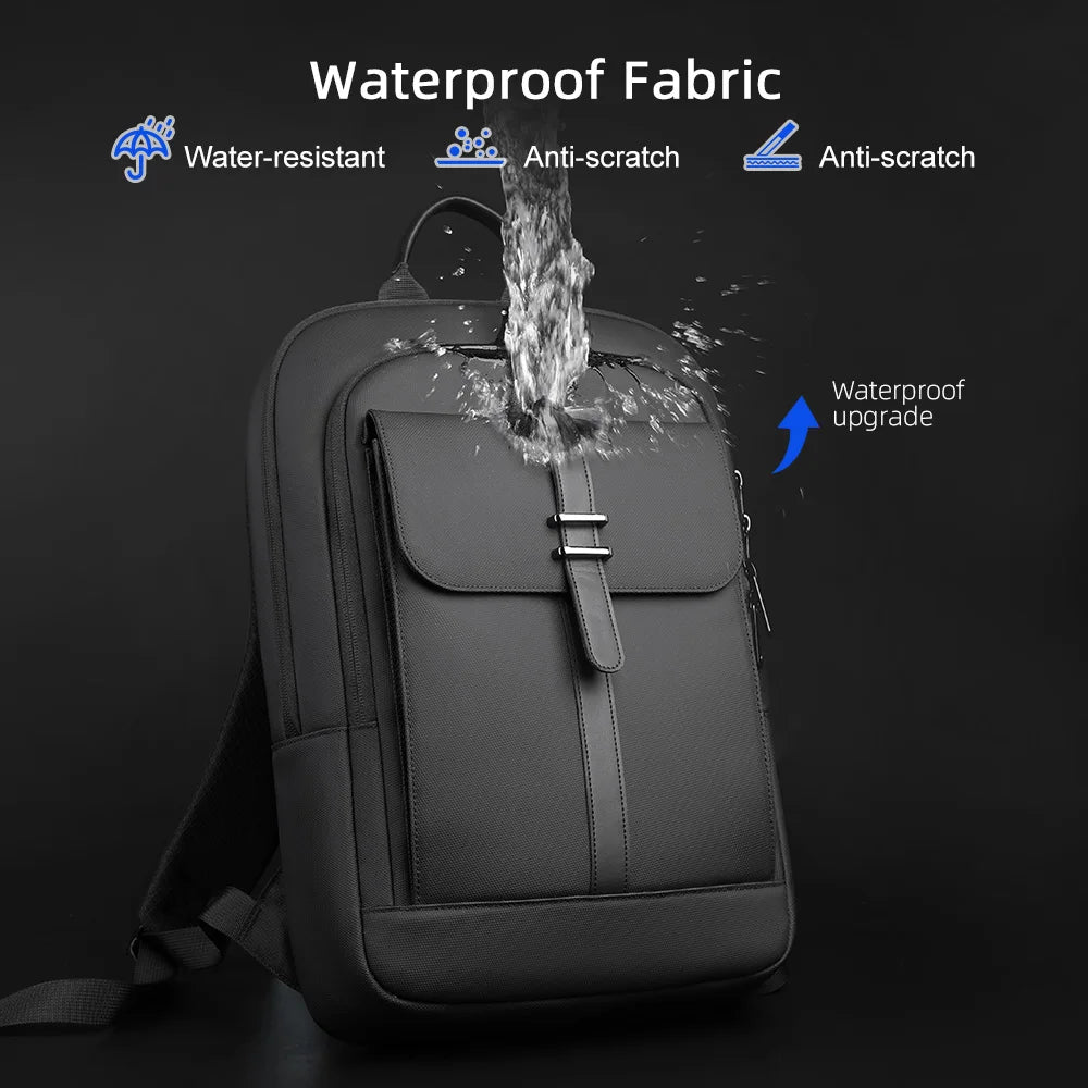 Slim Waterproof Business Backpack for 15.6” Laptop – Lightweight and Anti-theft
