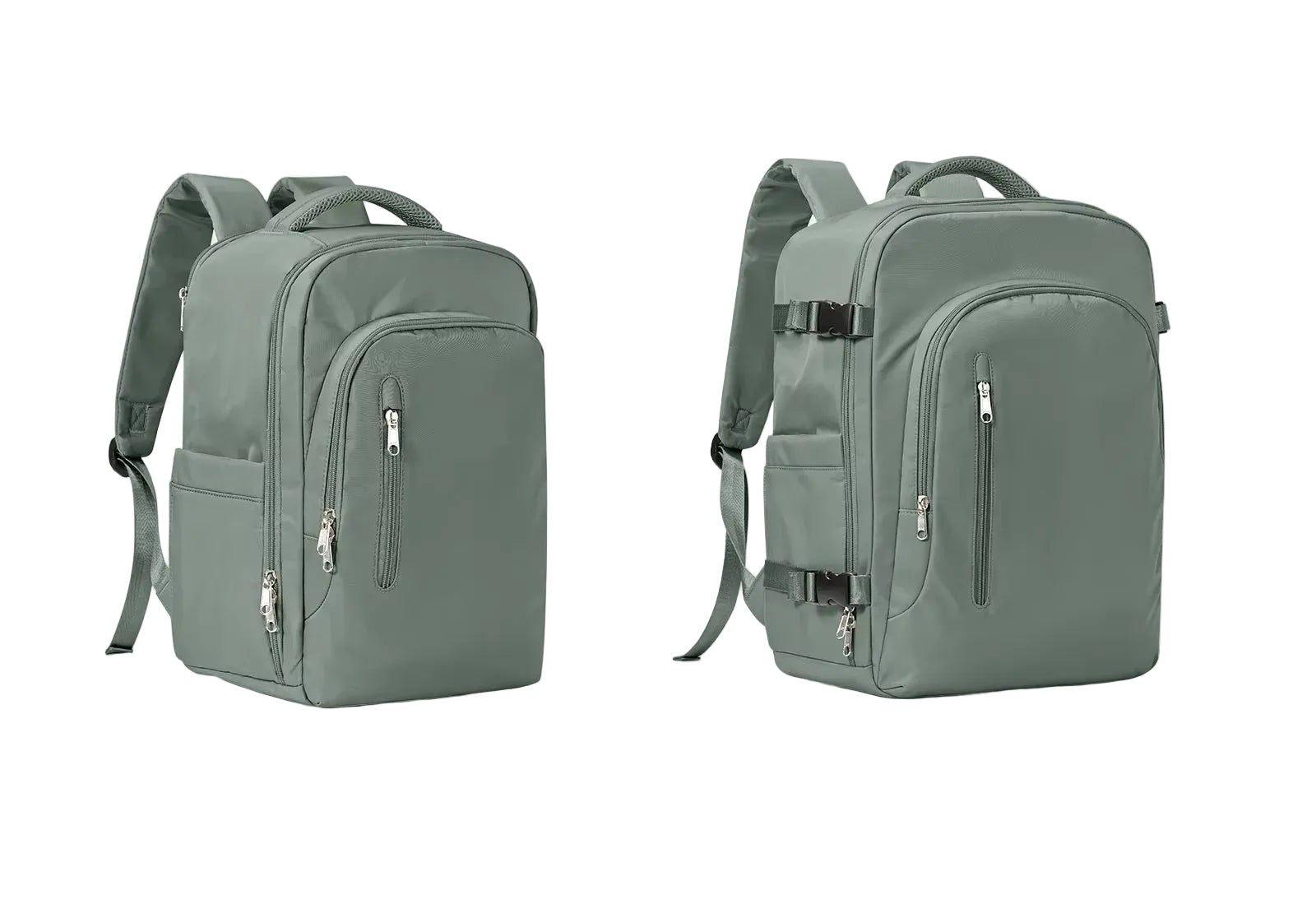 Mochila Business Unisex de Nylon Verde Oscuro – Sobria y Funcional