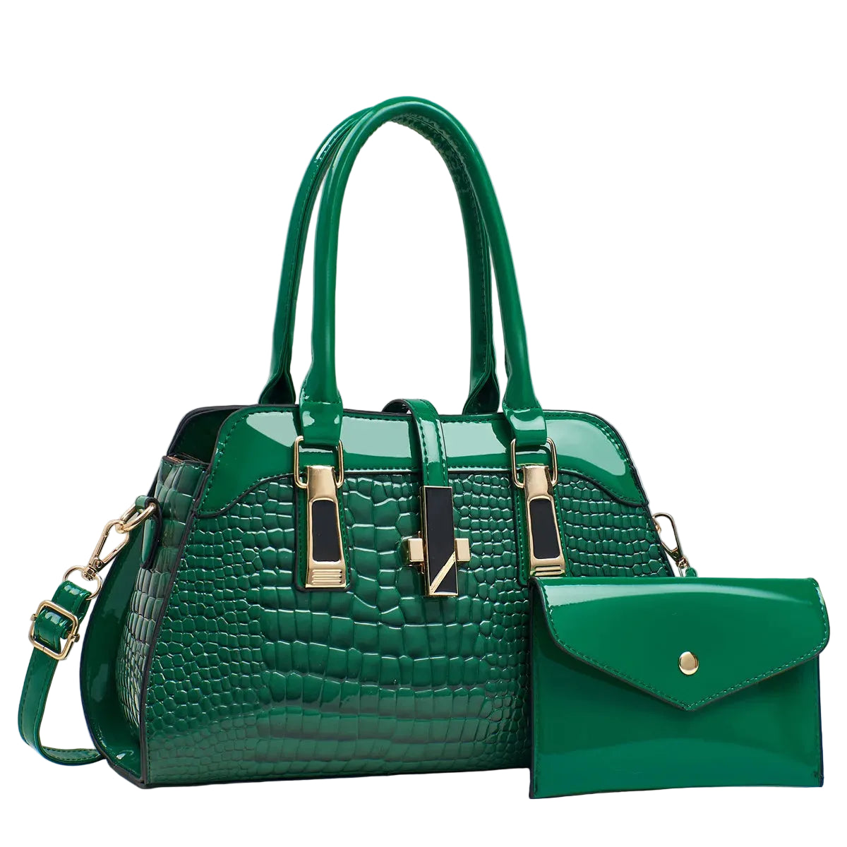 Elegant Green Tote Bag – Sophisticated Structure and Timeless Style