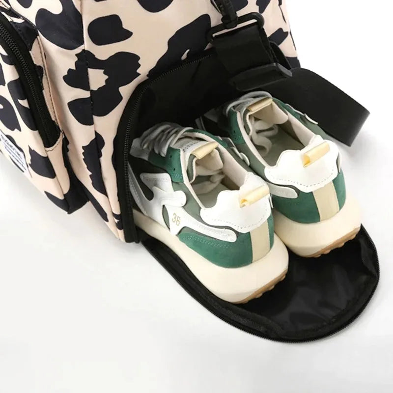 Bolsa de Viaje Leopardo para Mujer – Estilo Salvaje y Gran Capacidad