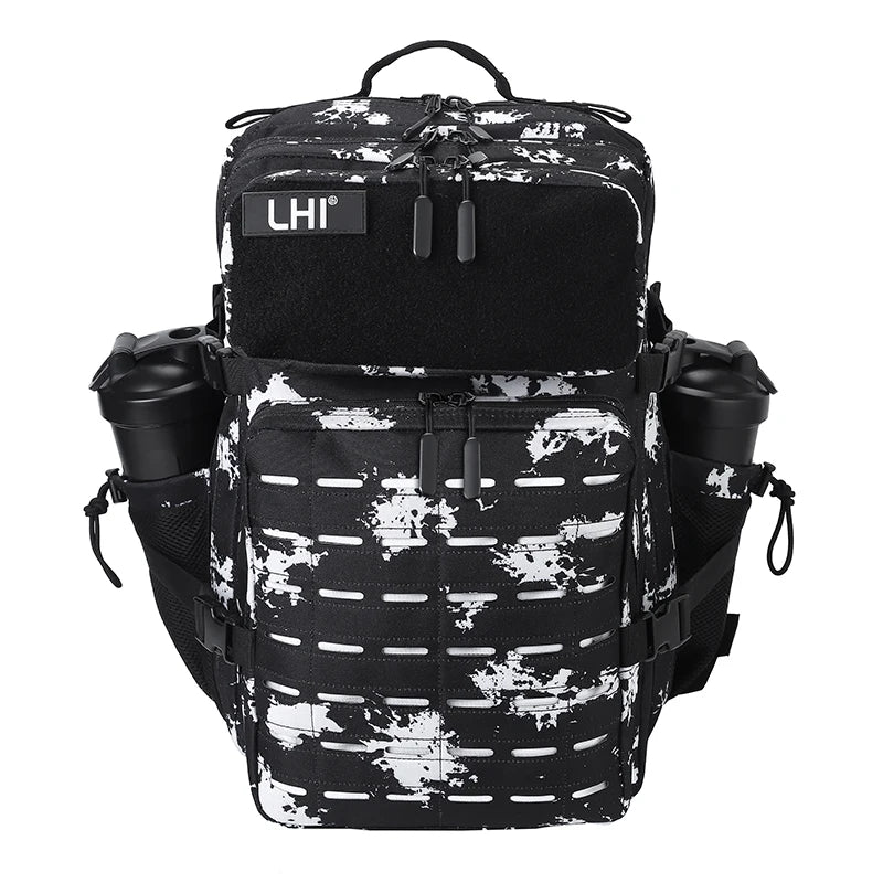 Mochila Táctica 45L Militar Negra – Resistencia Total para Aventura