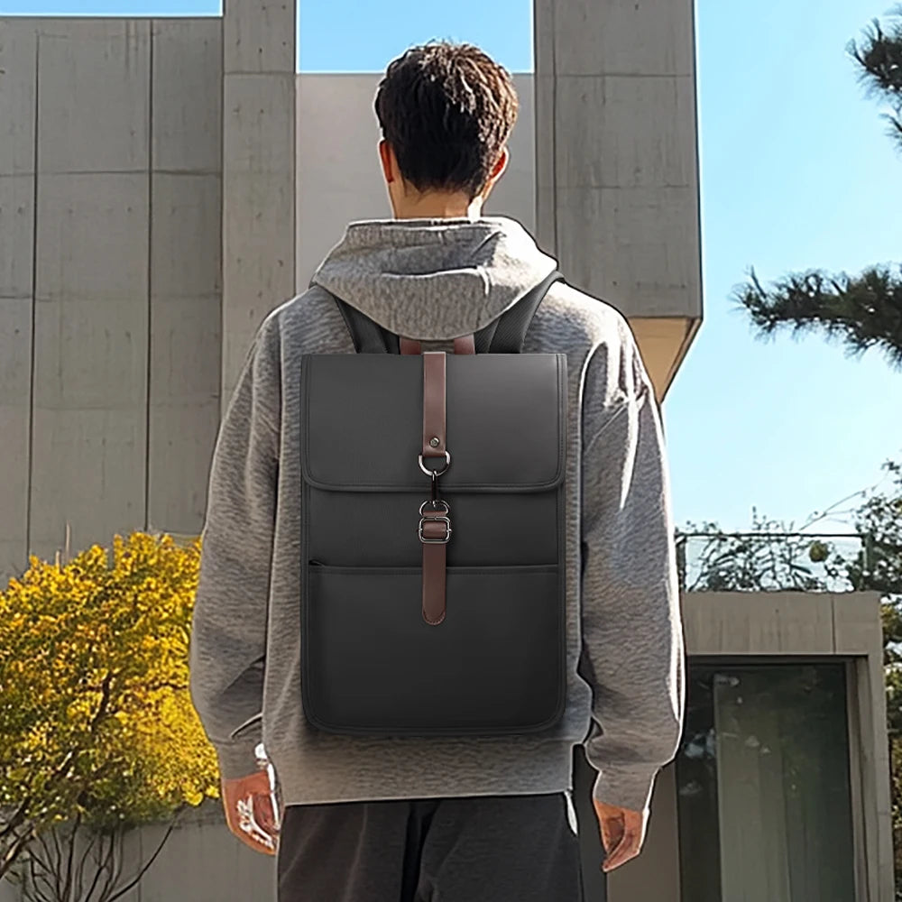 Vintage Backpack with USB Port and Laptop Compartment – ​​British Style and Modern Functionality