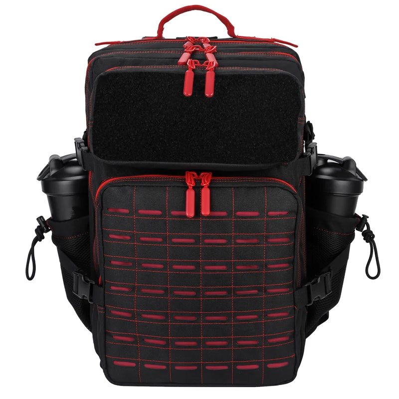 Mochila de Viaje 45L Negro y Rojo – Potencia, Diseño y Funcionalidad