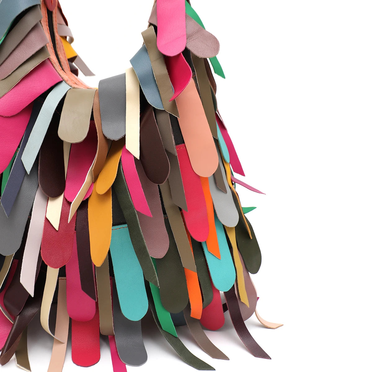 Bolso Flecos Hobo Multicolor– Estilo Boho Chic para Mujer