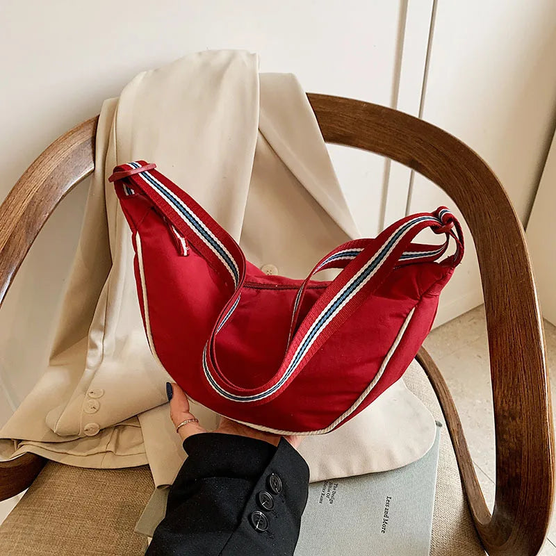 Bolso Bandolera de Nylon Impermeable para Mujer