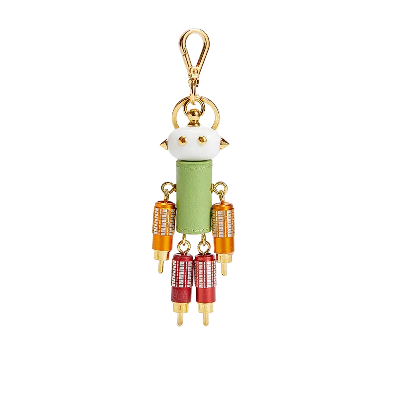 Premium Leather Robot Pendant Charm – Choose Your Favorite Color 