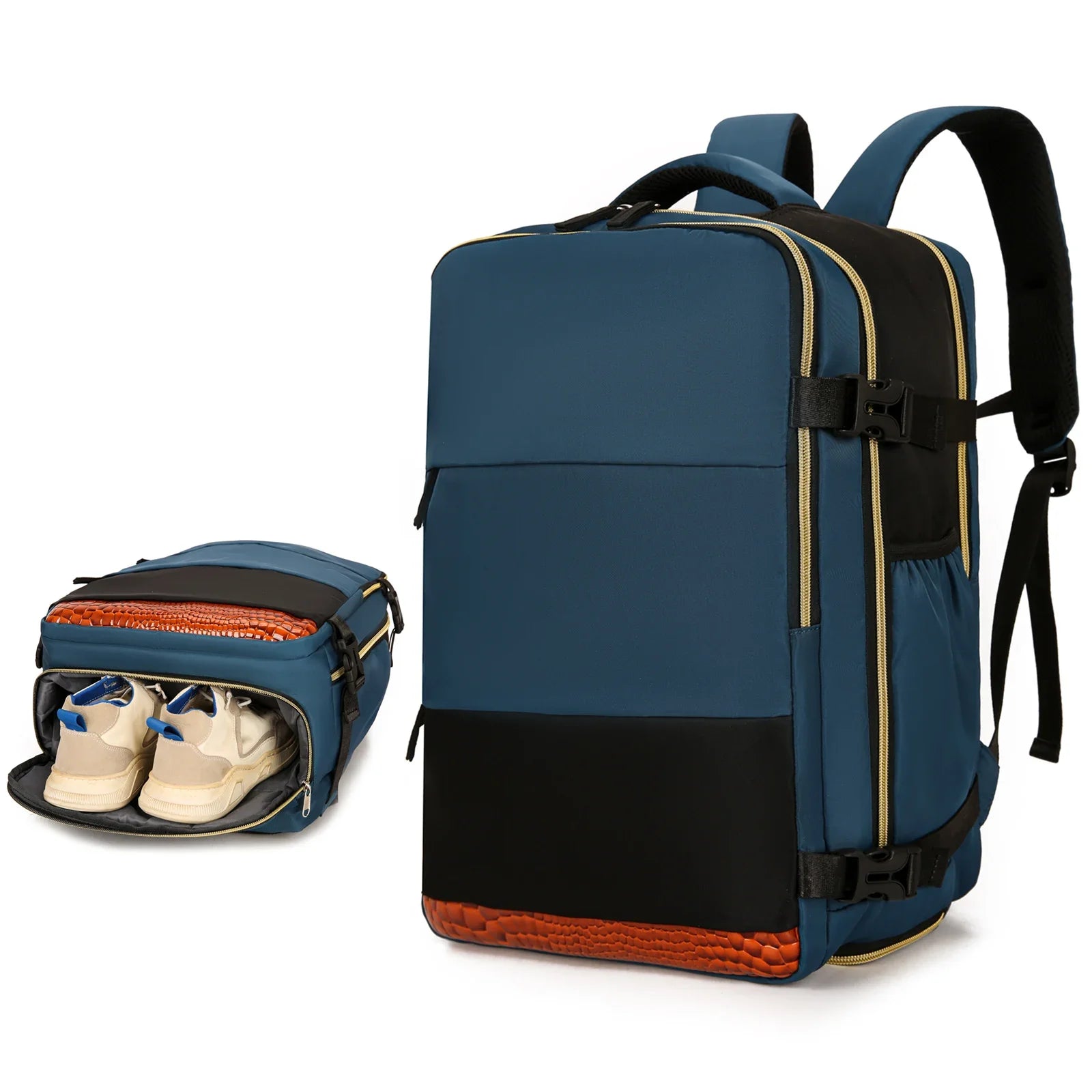 High Capacity Blue Cabin Travel Backpack – Functional and Versatile