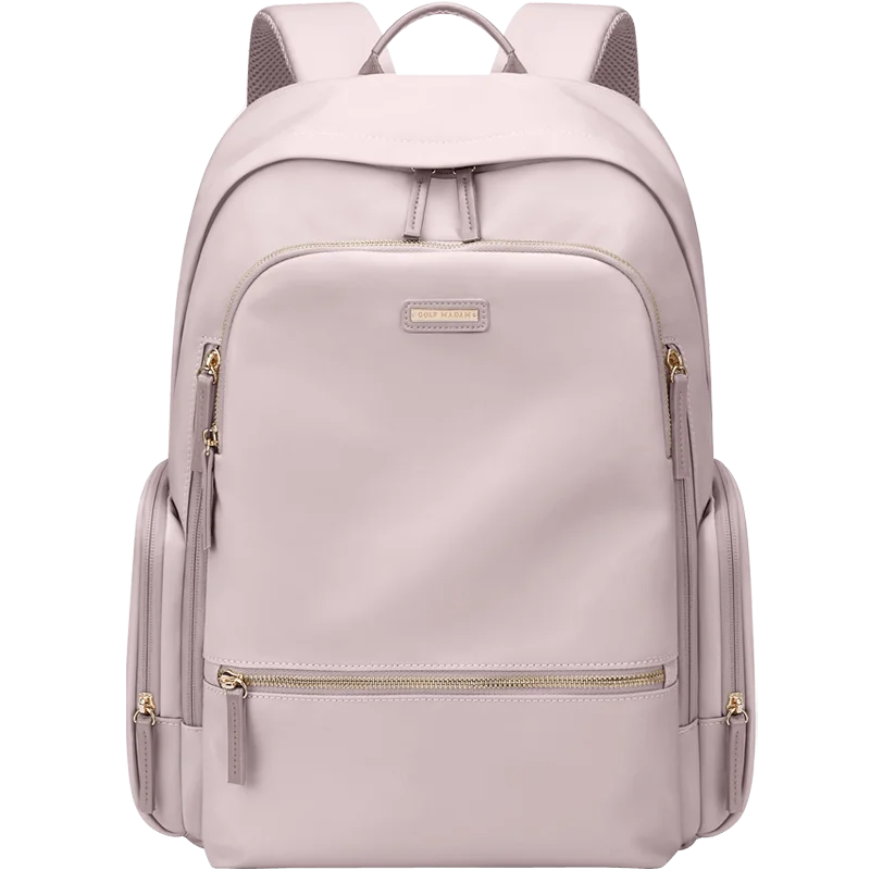 GOLF New Women's Backpack Fashion Solid color Nylon travel bag Commuting School Bag Female Students 15.6-inch Computer Backpack